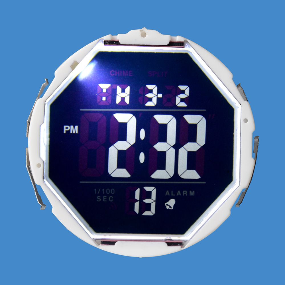 Pure Jumping Word Single Watch Movement (LED-taustavalo)